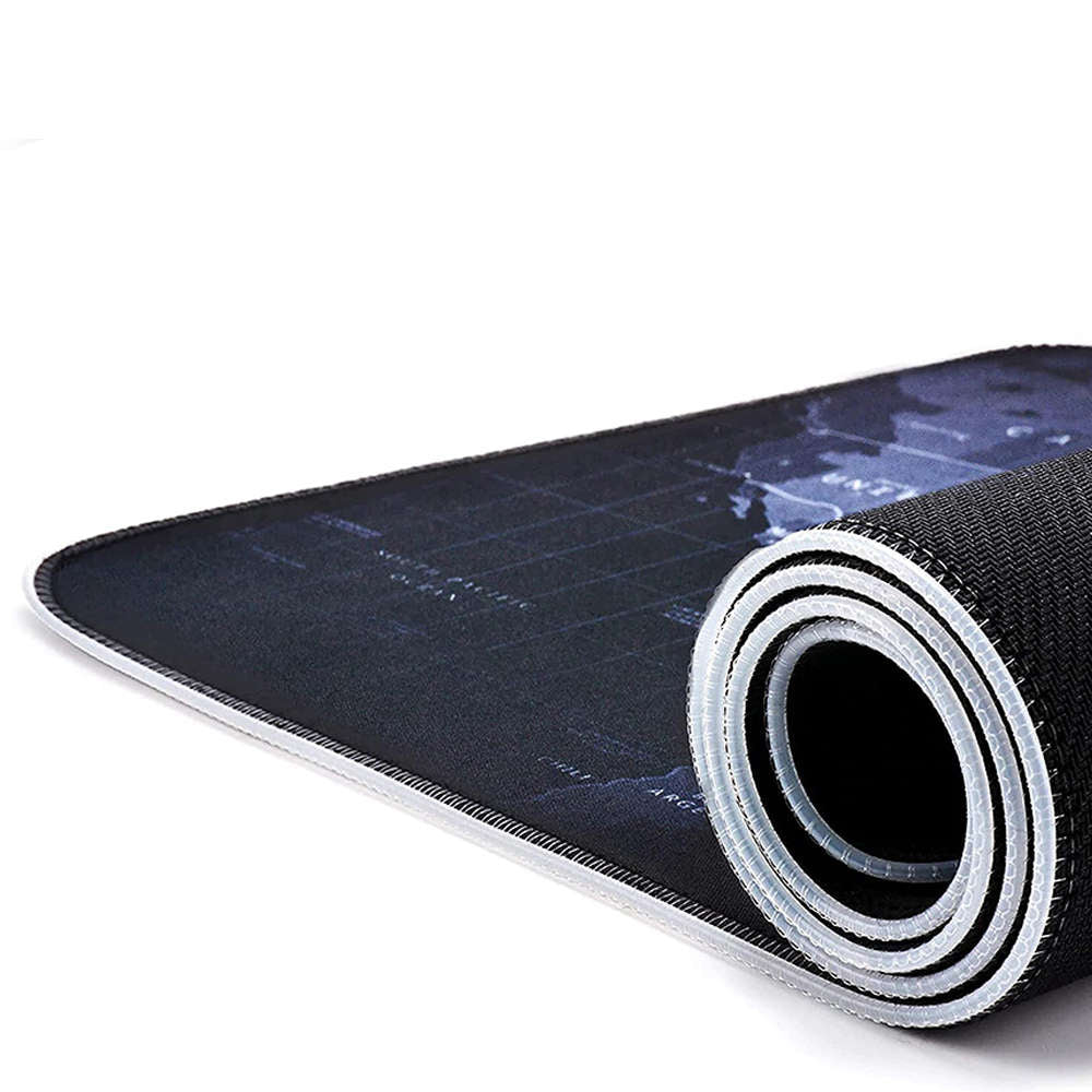 Mouse Pad RGB XXL 80x30 cm Harta Lumii - Antiderapant Impermeabil 7 Culori 12 Moduri Lumini Ajustare Luminozitate Memorie Setare Lumina