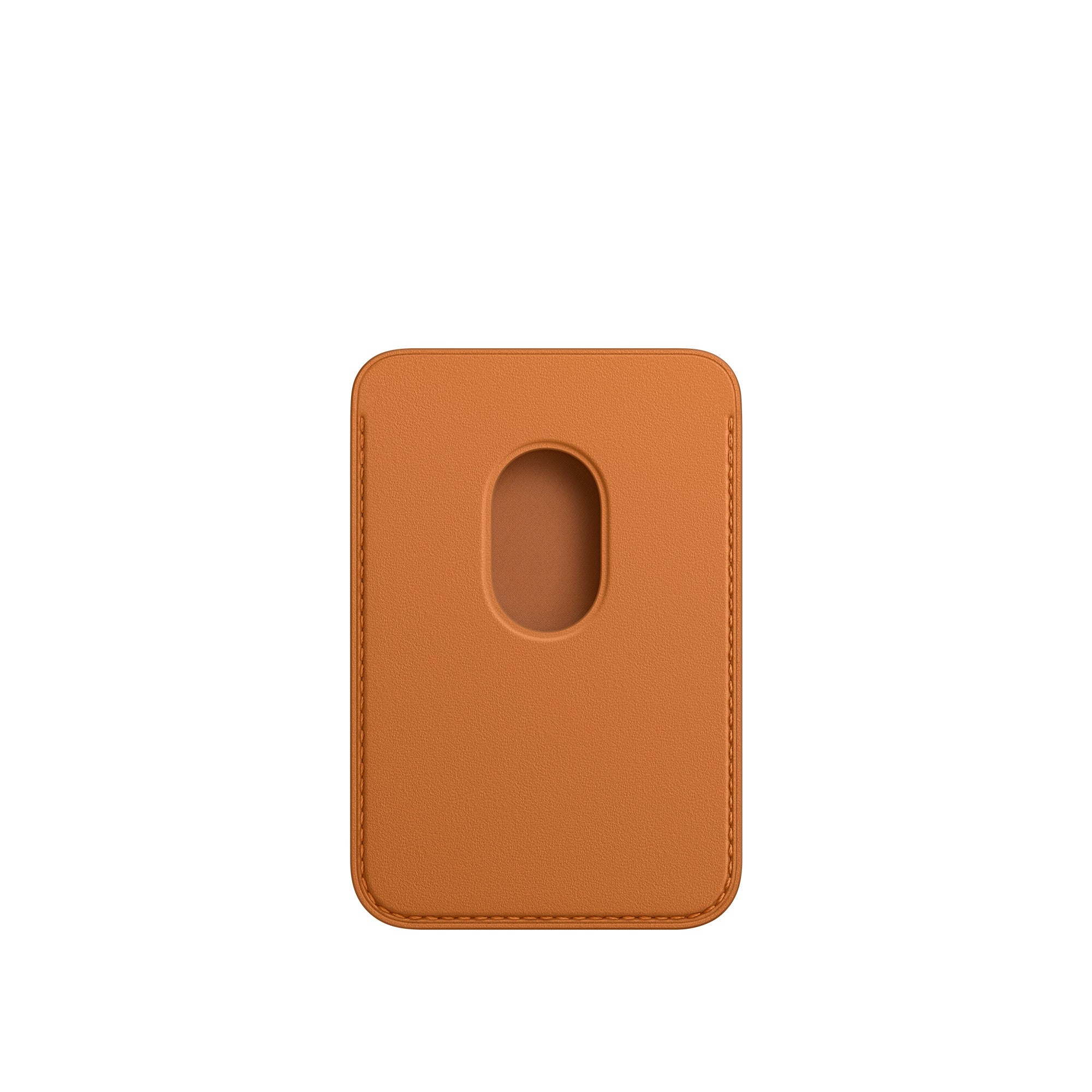 Portofel Original Piele Apple Wallet MM0Q3ZM/A iPhone MagSafe - Golden Brown Suport Find My - 194252779538 - 2