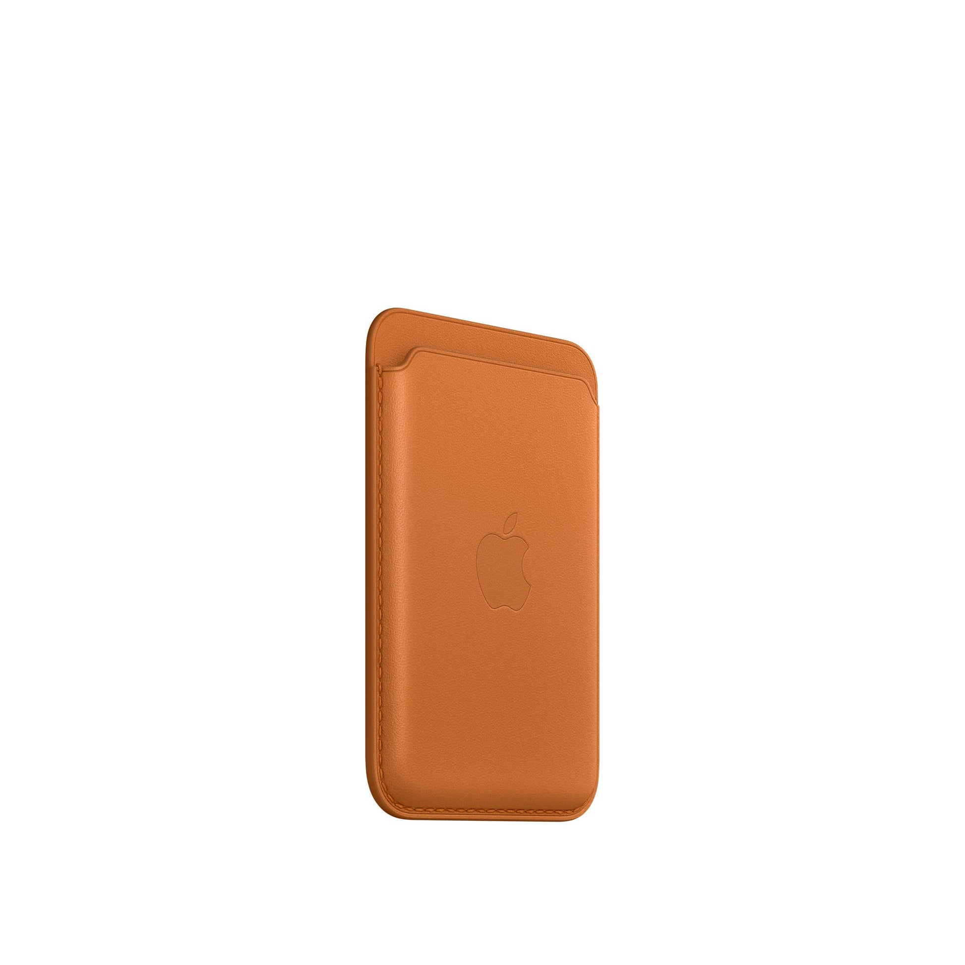 Portofel Original Piele Apple Wallet MM0Q3ZM/A iPhone MagSafe - Golden Brown Suport Find My - 194252779538 - 3