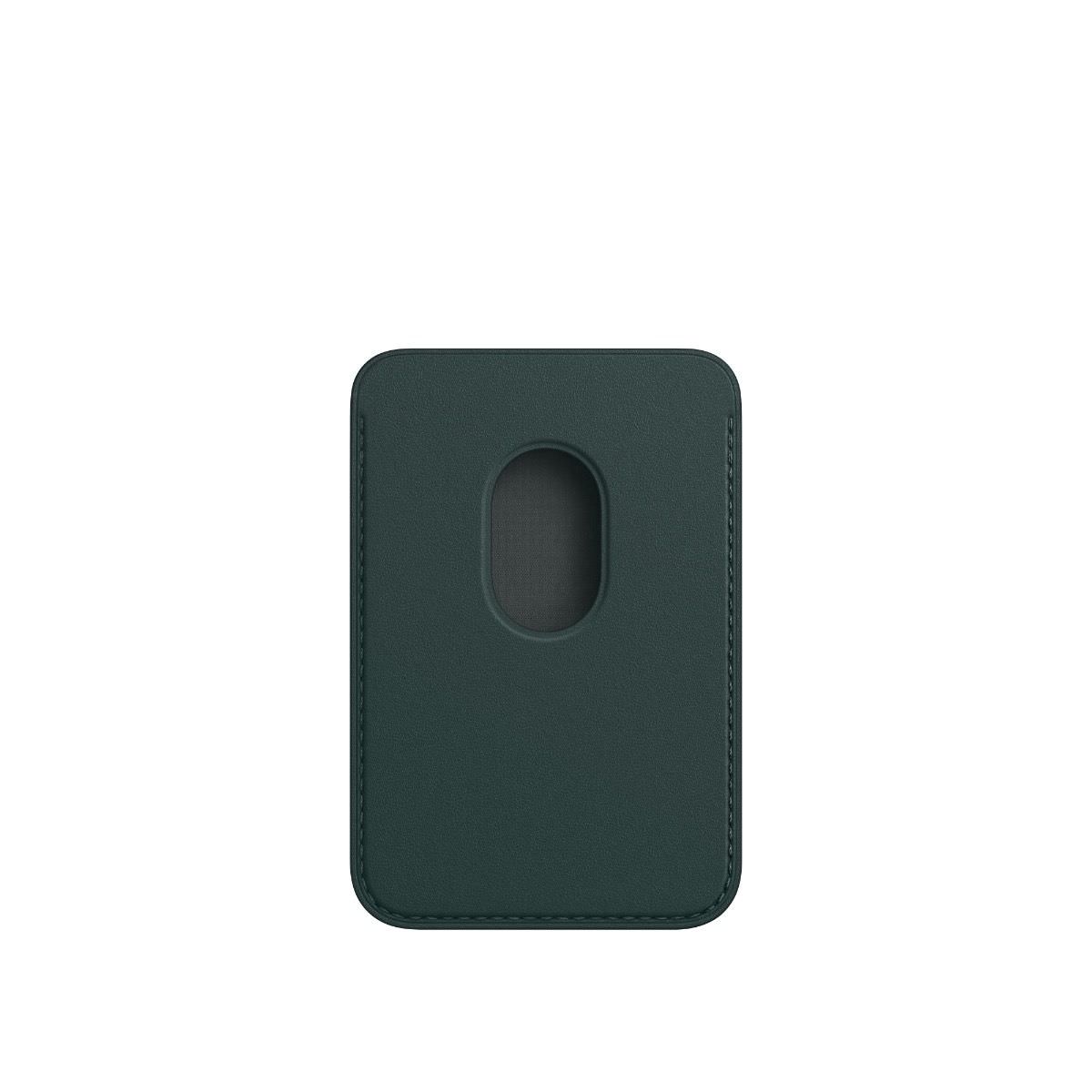 Portofel Piele Apple Wallet pt. iPhone Forest Green - MPPT3ZM/A MagSafe Original Suport Find My Resigilat - 194253345848 - 3