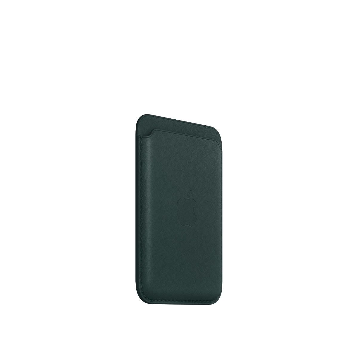 Portofel Piele Apple Wallet pt. iPhone Forest Green - MPPT3ZM/A MagSafe Original Suport Find My Resigilat - 194253345848 - 2