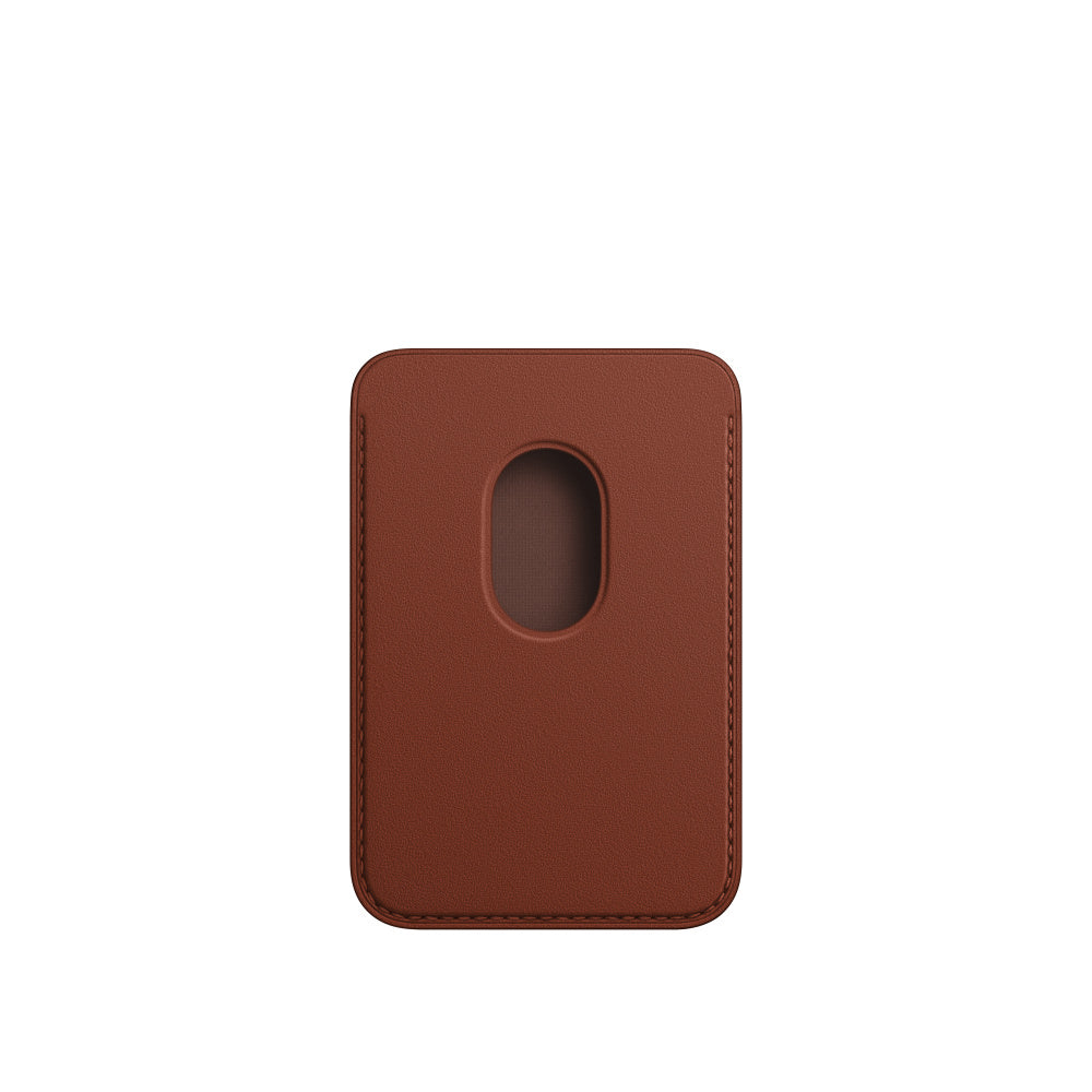 Portofel Original Piele Apple Wallet MPPX3ZM/A iPhone MagSafe - Umber Suport Find My Resigilat - 194253345909 - 3