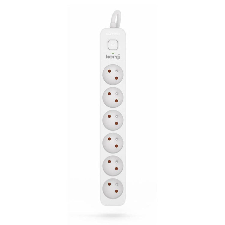 Prelungitor Kerg M02406 - 6 Prize 10A 2300W Buton On/Off 1.5m - 5901791160155 - 1