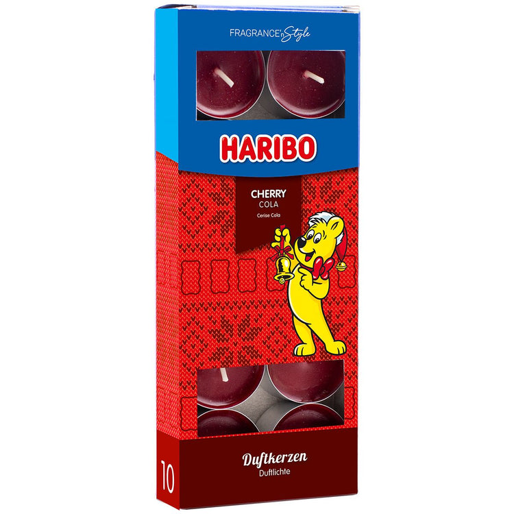 Set 10 Lumanari pastila Haribo Winterdesign Cherry Cola - A1847 - 4262399020885 - 1