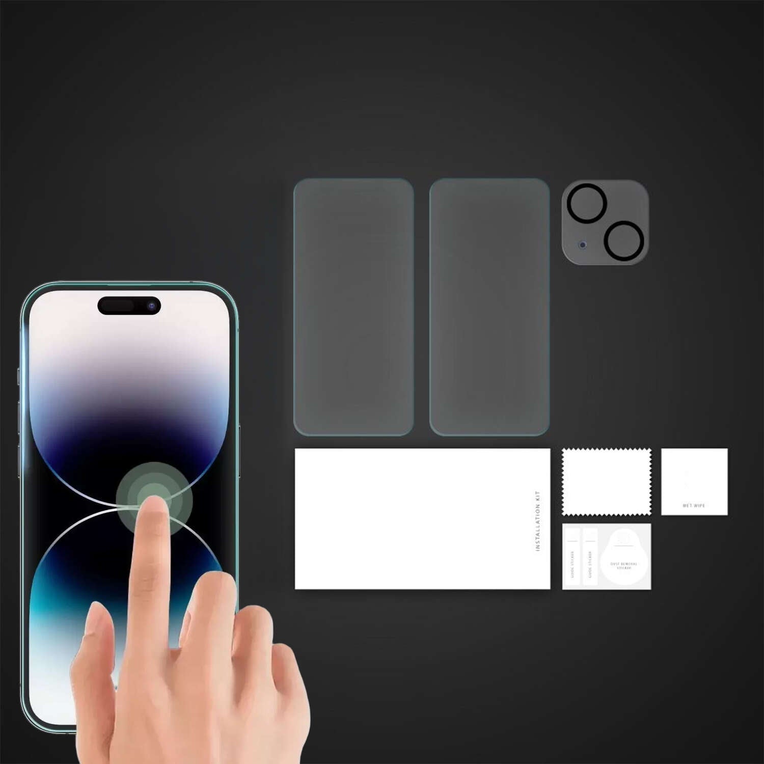 Set 2 x Folie Sticla Temperata Securizata Ecran & 1 Camera Tech-Protect Supreme pt. iPhone 15 Pro Max - 9319456604733 - 5