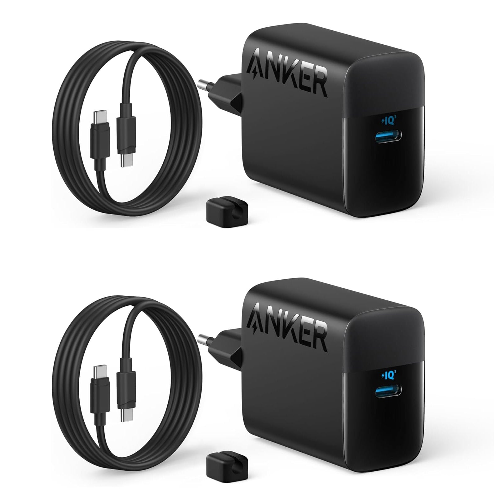 Set 2 x Incarcator Priza Anker B2653 45W + Cablu USB-C - Super Fast Charging 2.0 - B2653312 - 194644125622 - 1