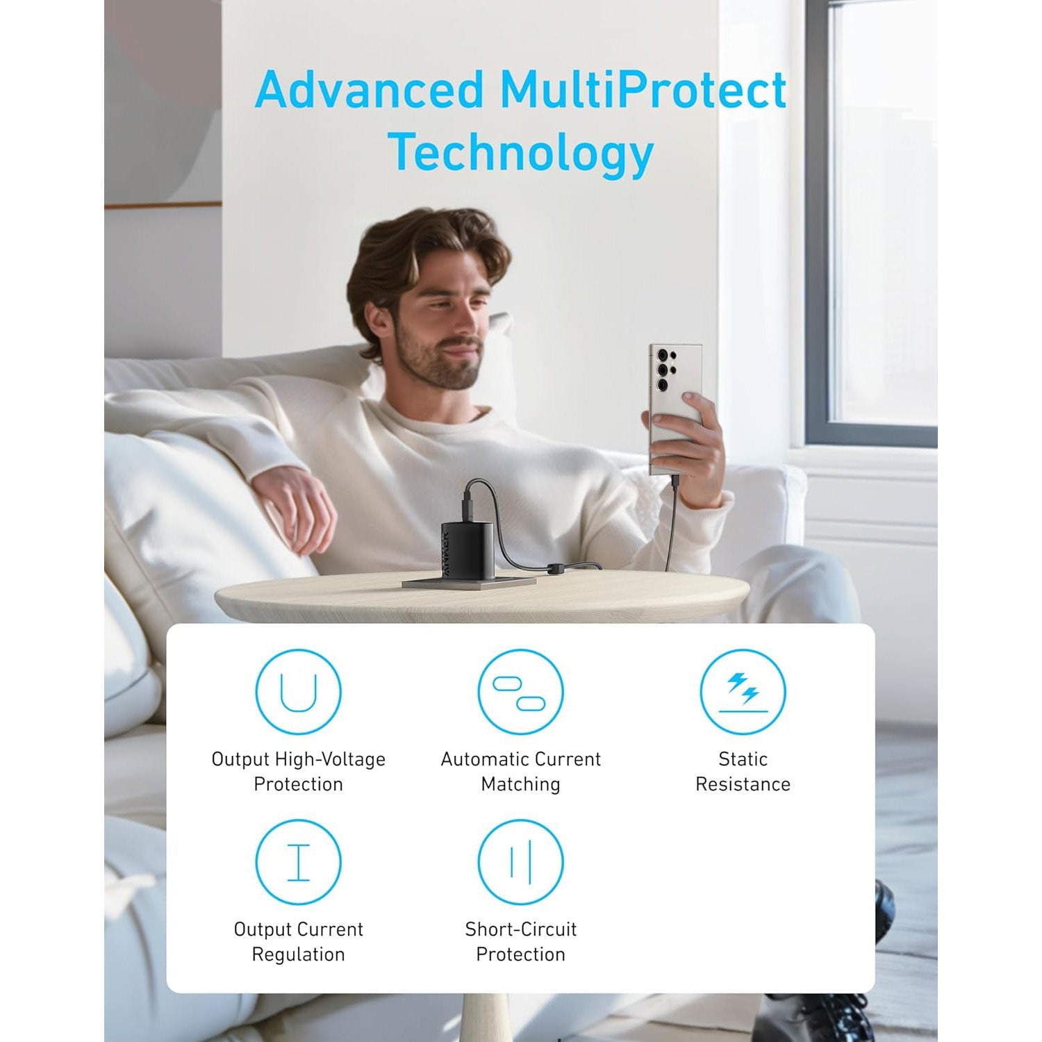 Set 2 x Incarcator Priza Anker B2653 45W + Cablu USB-C - Super Fast Charging 2.0 - B2653312 - 194644125622 - 5