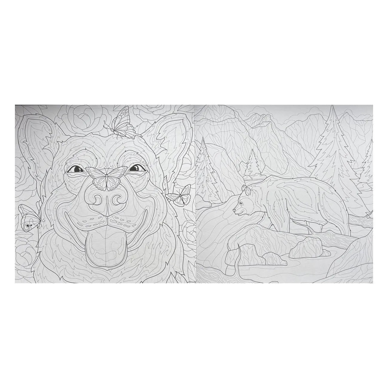 Set Carte de Colorat Antistres Animale 128 pagini 140 g/m² + Trusa 36 Creioane Carioci & Finelinere - 8721042515469 - 8