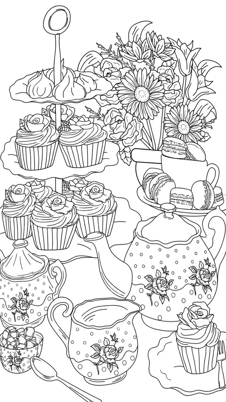 Set Carte de Colorat Antistres Botanic + Trusă 30 Creioane Premium - 96 pagini - 8715427172811-30cr - 8715427172811 - 5