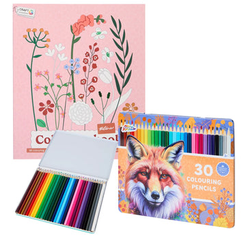 Set Carte de Colorat Antistres Botanic + Trusă 30 Creioane Premium - 96 pagini - 8715427172811-30cr - 8715427172811 - 1