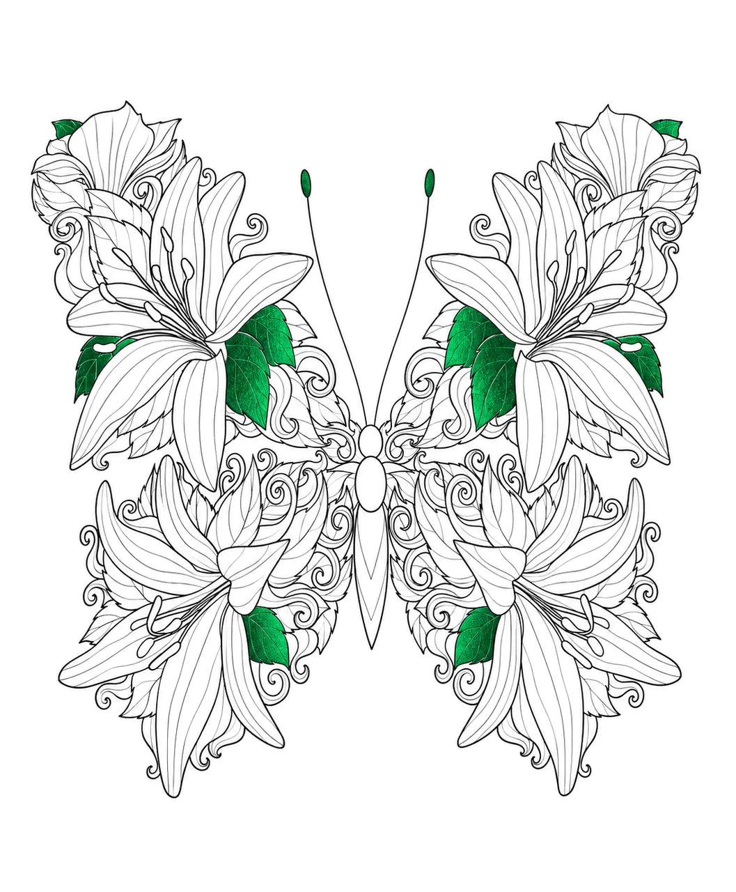 Set Carte de Colorat Antistres Botanic + Trusă 72 Carioci cu Vârfuri Duble - 96 pagini - 8715427172811-72-carioci - 8715427172811 - 3