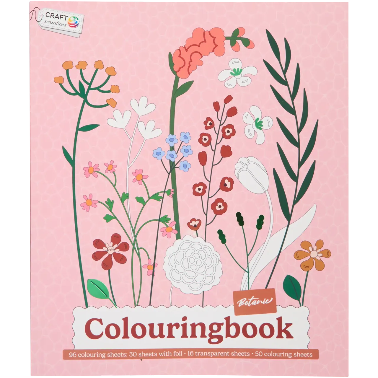 Set Carte de Colorat Antistres Botanic + Trusă 72 Carioci cu Vârfuri Duble - 96 pagini - 8715427172811-72-carioci - 8715427172811 - 2