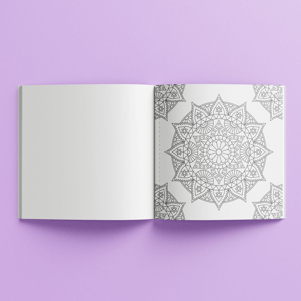 Set Carte de Colorat Antistres Mandala + Trusă 48 Creioane Premium - pagini 140 g/m² 12 Culori Neon - 3220096-48cr - 8719668039094 - 3