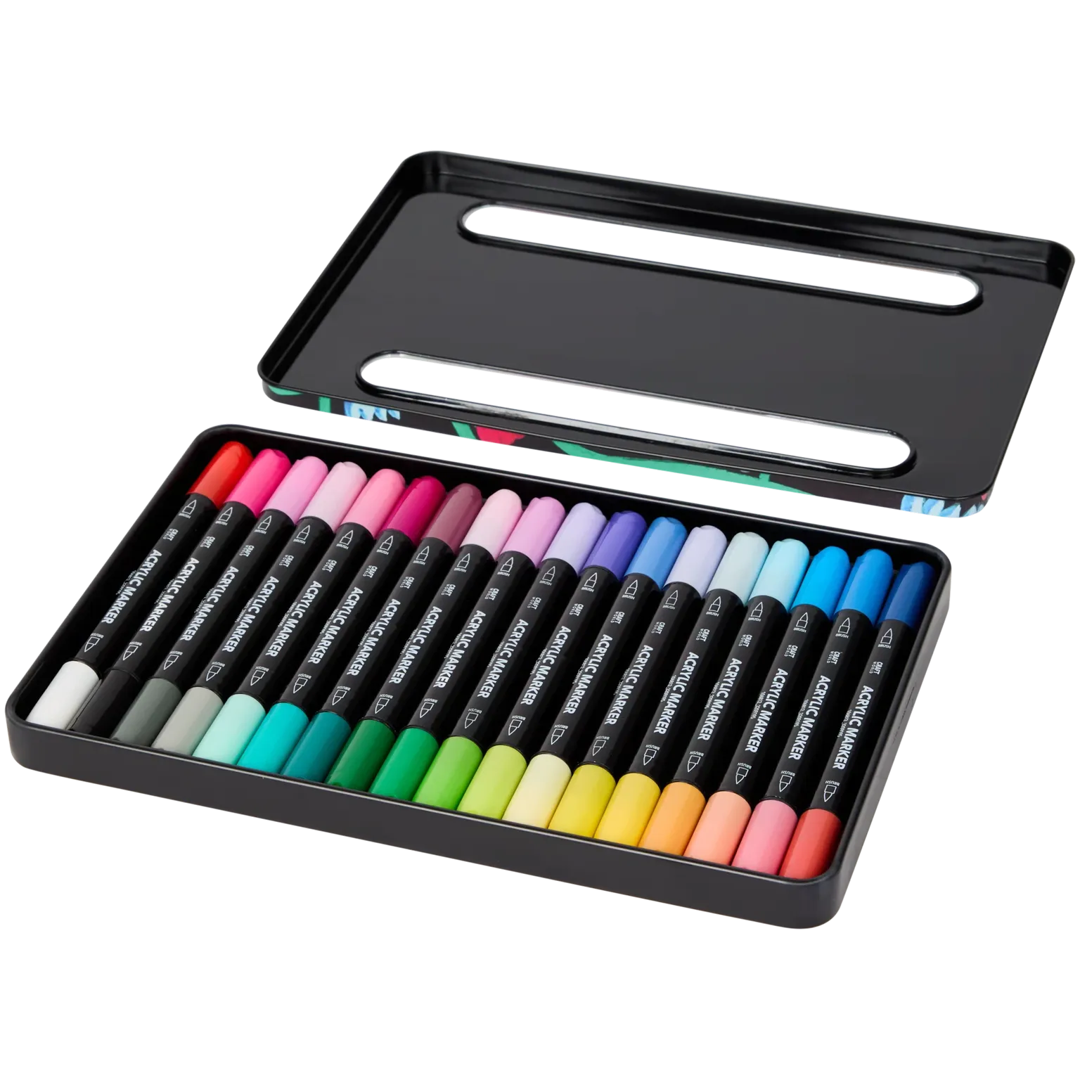 Set Carte de Colorat Antistres Mandala Animals + Trusă 36 Markere Acrilice - 48 pagini, 140 g/m² – imagine 7