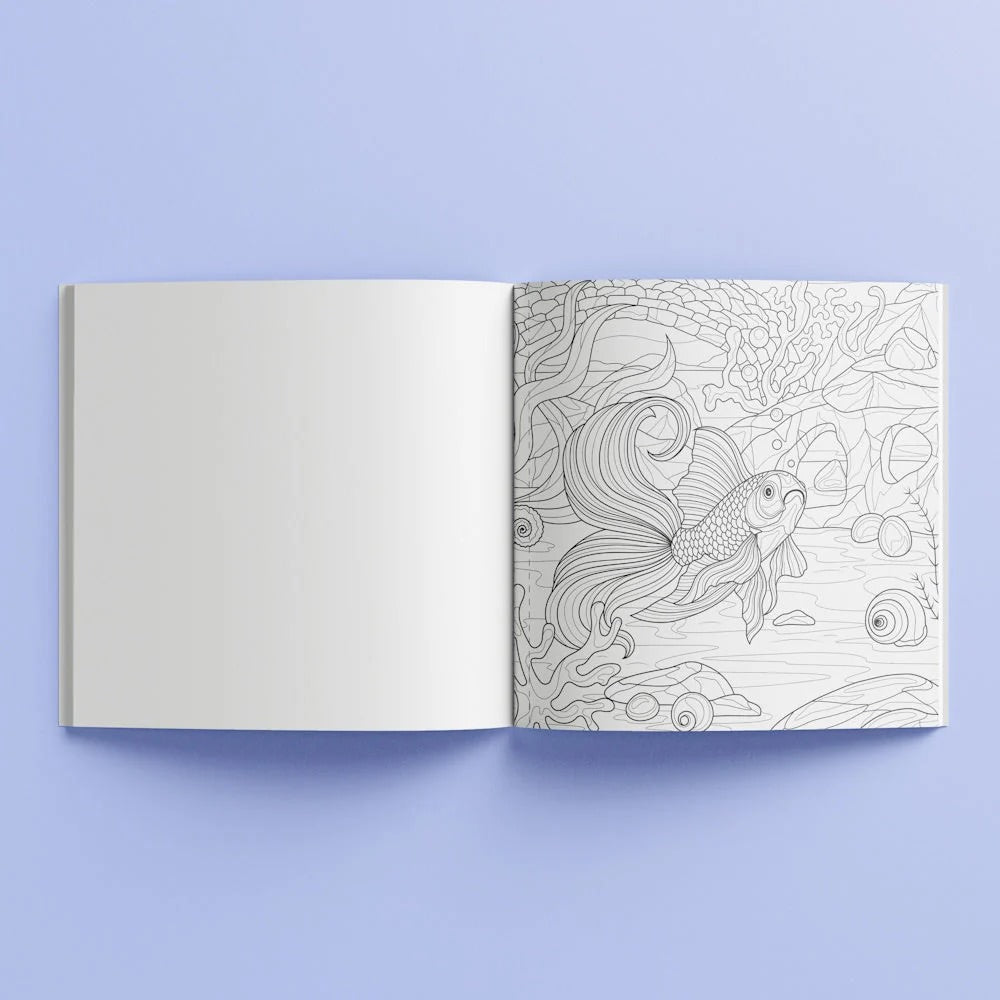 Set Carte de Colorat Antistres Mandala Animals + Trusă 36 Markere Acrilice - 48 pagini, 140 g/m² – imagine 6
