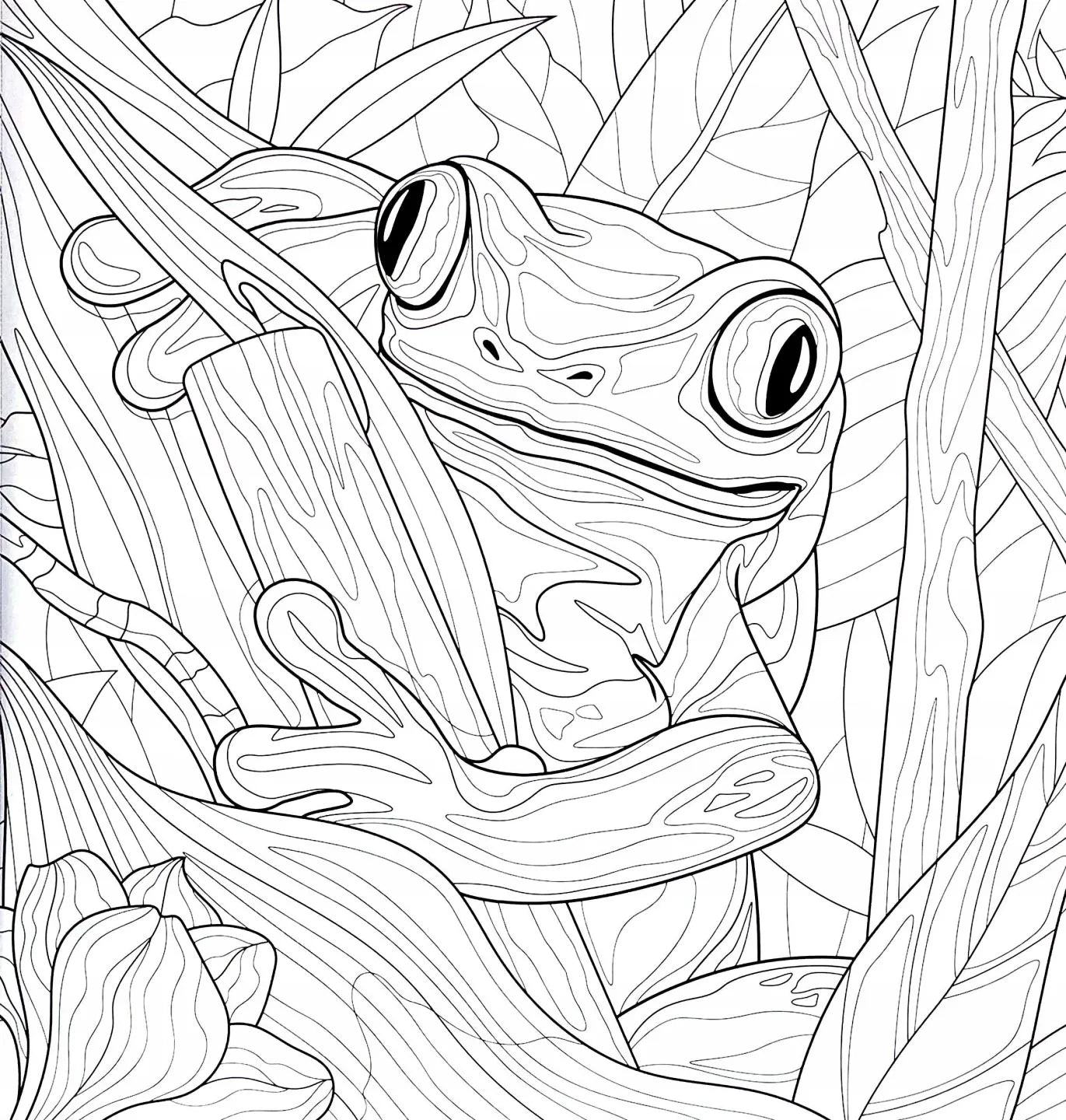 Set Carte de Colorat Antistres Mandala Animals + Trusă 36 Markere Acrilice - 48 pagini, 140 g/m² – imagine 3
