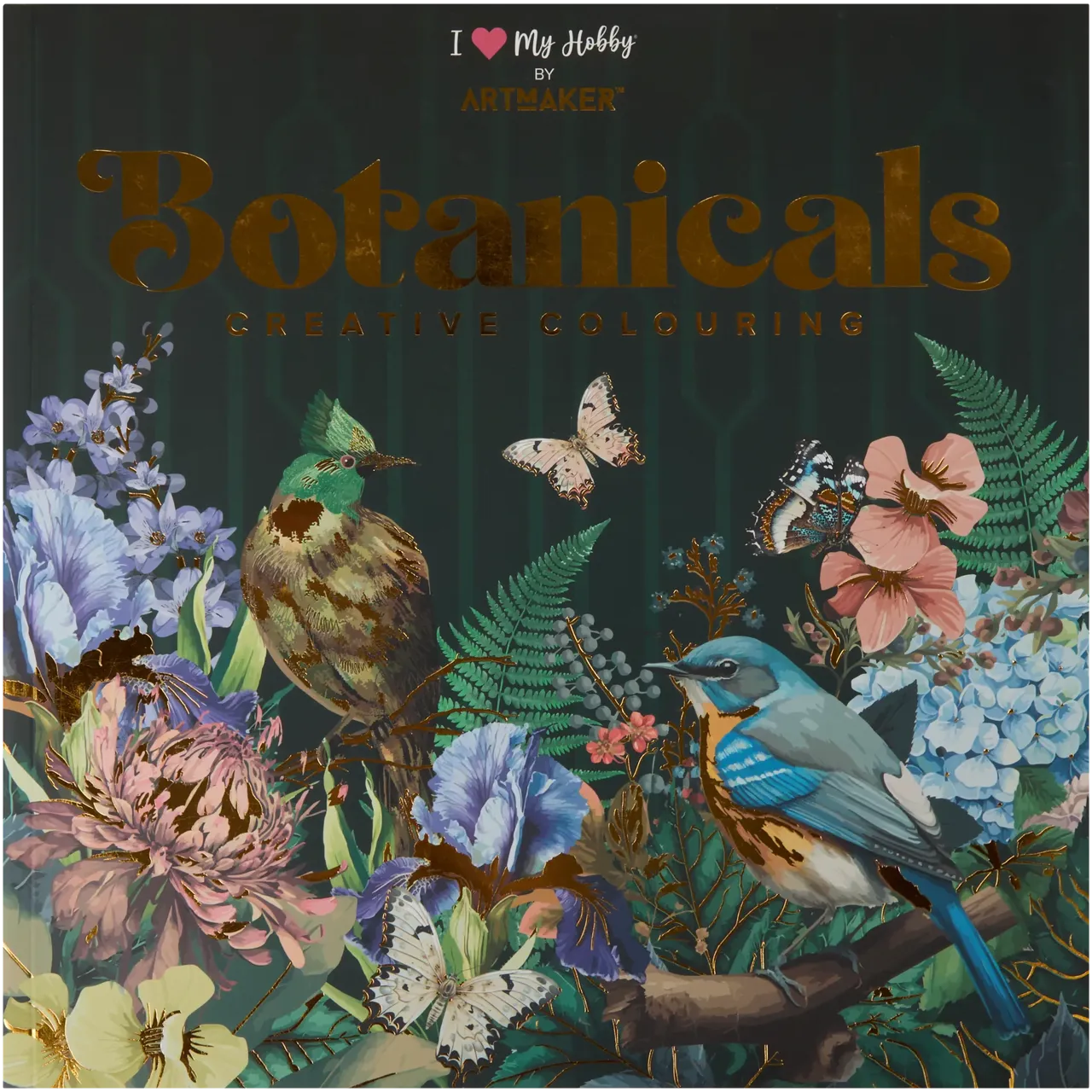 Set Carte de Colorat Antistres Mandala Botanicals + Trusă 72 Carioci cu Vârfuri Duble - 48 pagini 140 g/m² Finelinere 0.4 mm + tip Pensulă