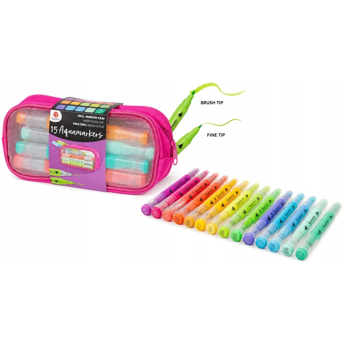 Set Carte de Colorat Antistres Mandala Botanicals + Trusă 15 Markere cu Vârfuri Duble pe Bază Apă - 48 pagini 140 g/m²