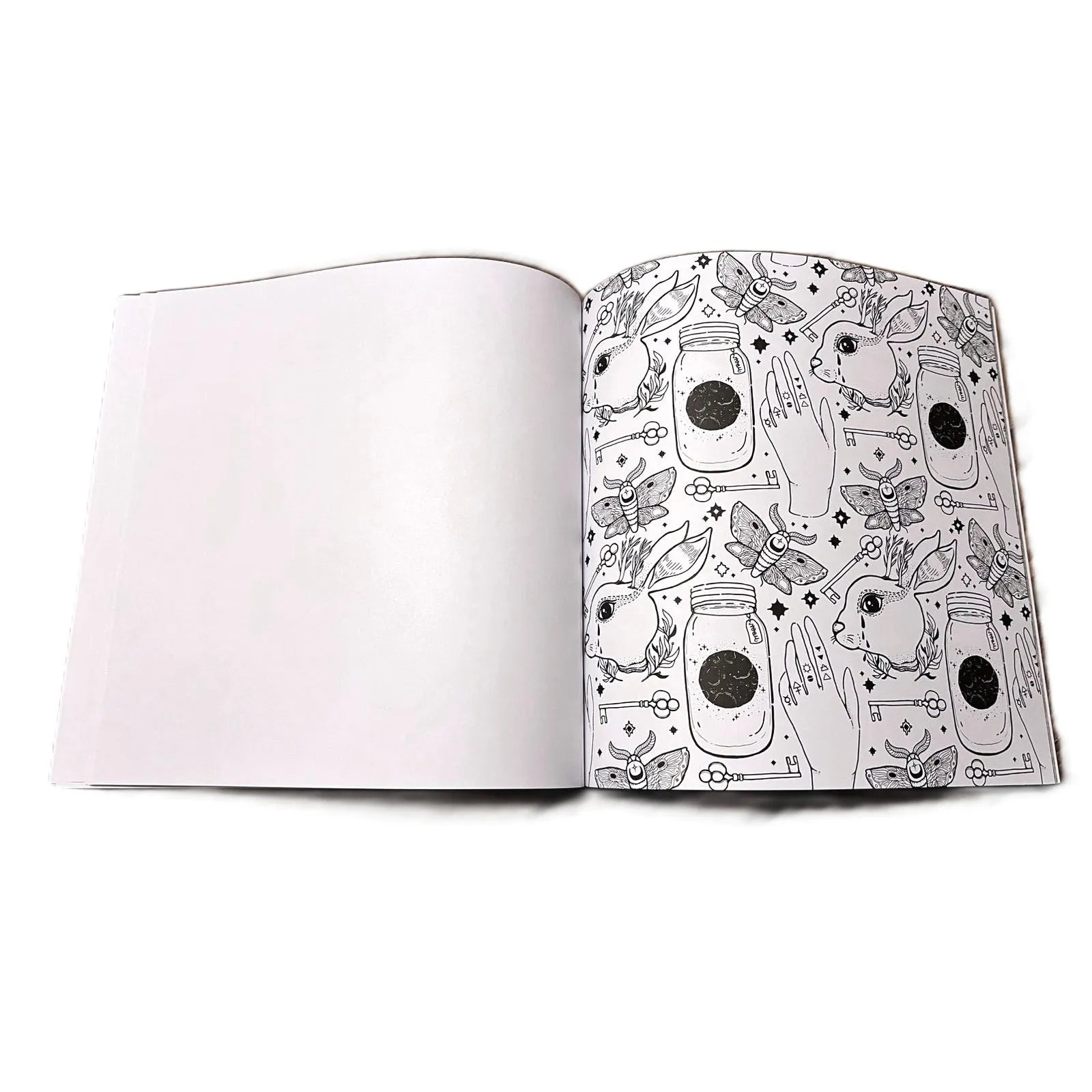 Set Carte de Colorat Antistres Mandala Mystic Worlds + Trusă 72 Carioci cu Vârfuri Duble - 48 pagini 140 g/m² Finelinere 0.4 mm + tip