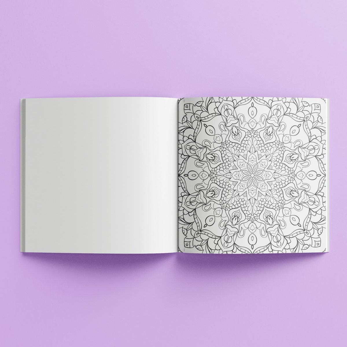 Set Carte de Colorat Antistres Mandala + Trusă 48 Creioane Premium - pagini 140 g/m² 12 Culori Neon - 3220096-48cr - 8719668039094 - 4