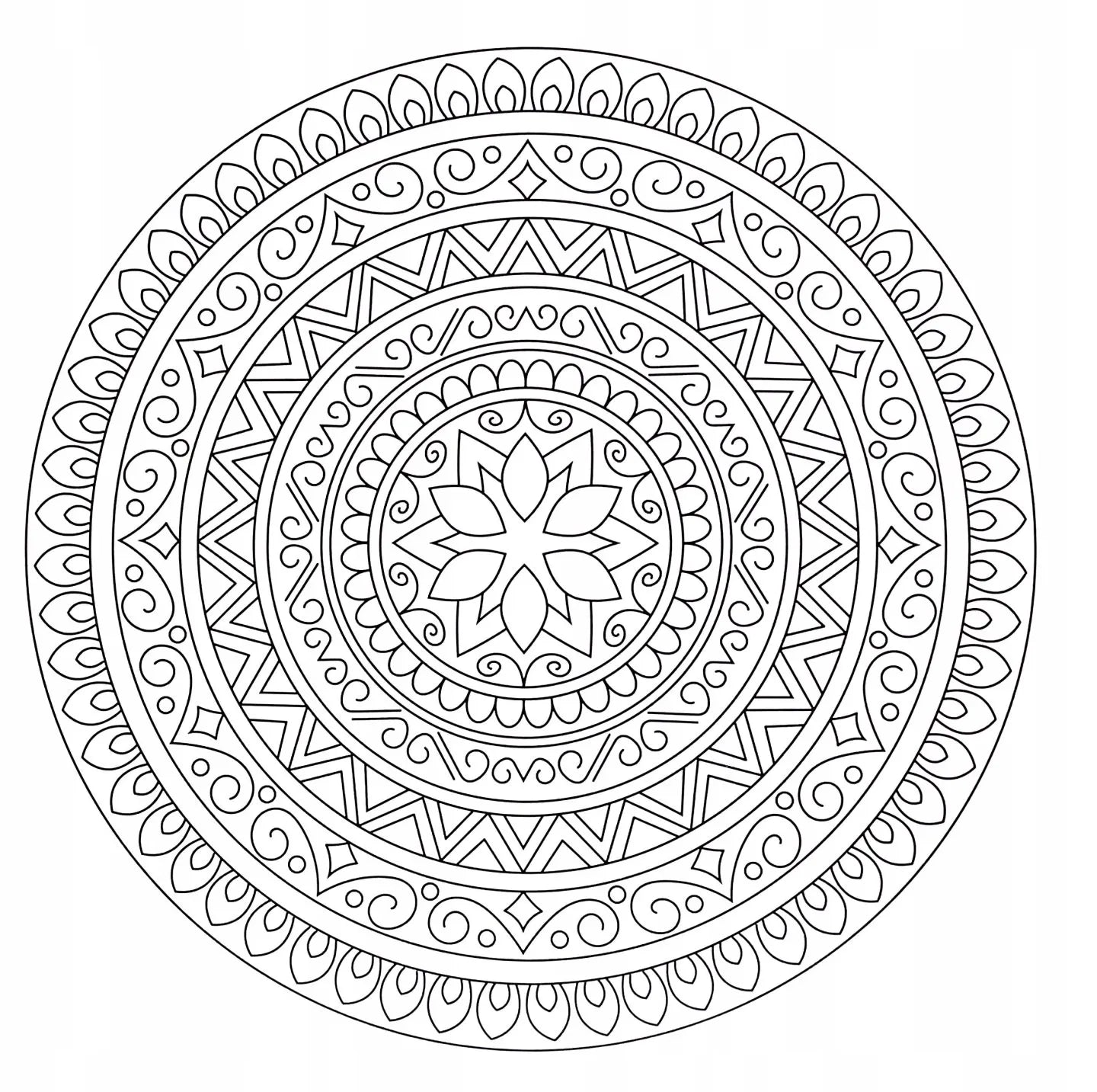 Set Carte de Colorat Antistres Mandala + Trusă 48 Carioci cu Vârfuri Duble - 128 pagini 180 g/m² - 3218268-48car - 8721042515025 - 4