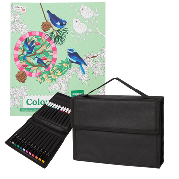 Set Carte de Colorat Antistres Mosaic + Trusă 36 Markere - 96 pagini – imagine 1