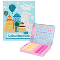 Set Carte de Colorat Antistres Urban + Trusă 50 Creioane Pastel Premium - 96 pagini