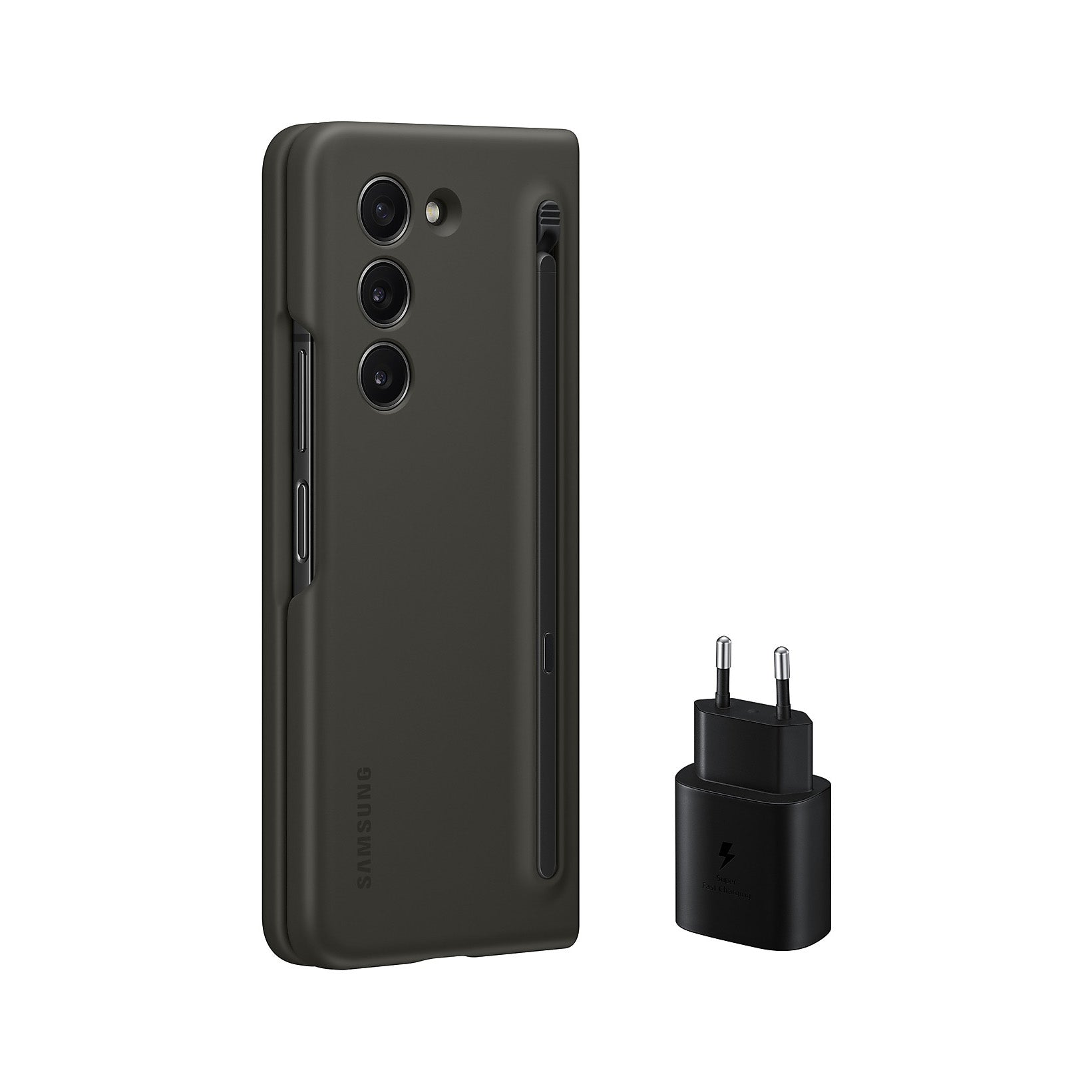 Starter Pack Husa Slim Originala Samsung Galaxy Z Fold 5 + S-Pen + Incarcator 25W EF-OF94 Resigilat - EF-OF94KKBEGWW - 8806095147499 - 1