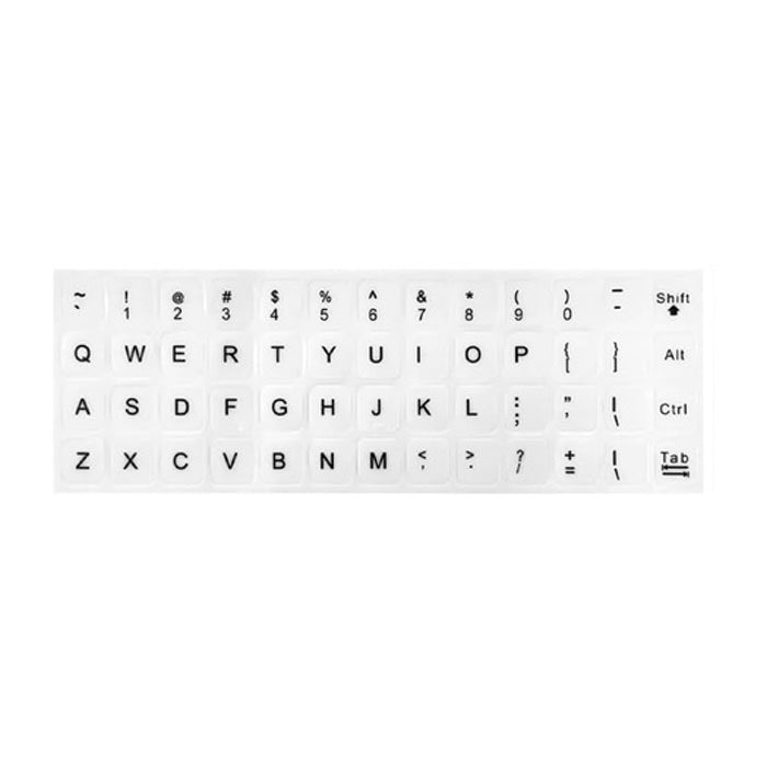 Stickere litere autocolante taste pentru tastatura PC / Laptop - Alb - 699915312324-white - 699915312324 - 1