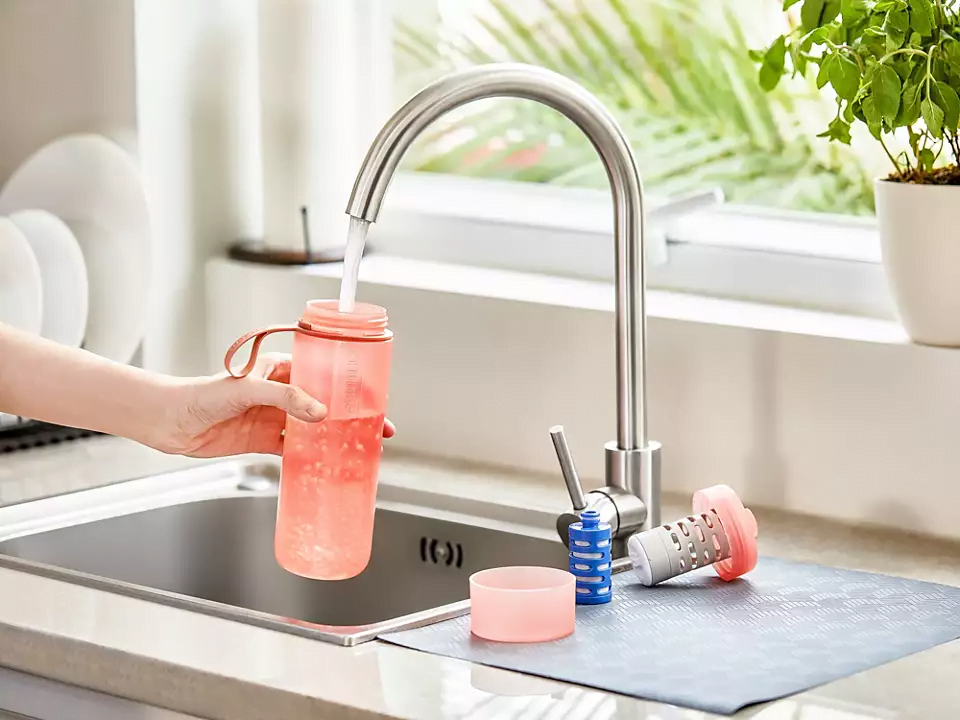 Sticla cu filtru de apa Philips GoZero Fitness 590ml - Fara BPA - Red - AWP2712RDO/10 - 4897099303008 - 8