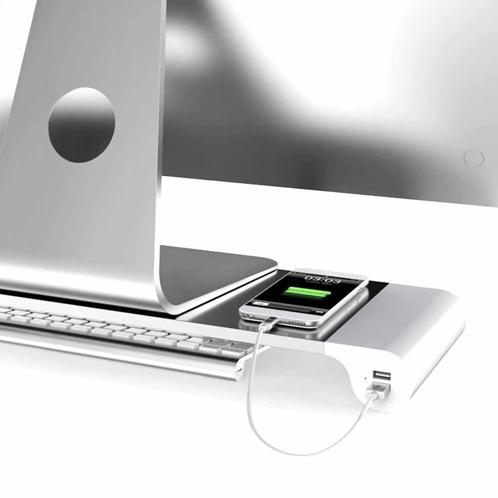 Suport Stand de Birou Laptop & Monitor Alogy - 4 x USB Aluminiu - 46349 - 5907765654750