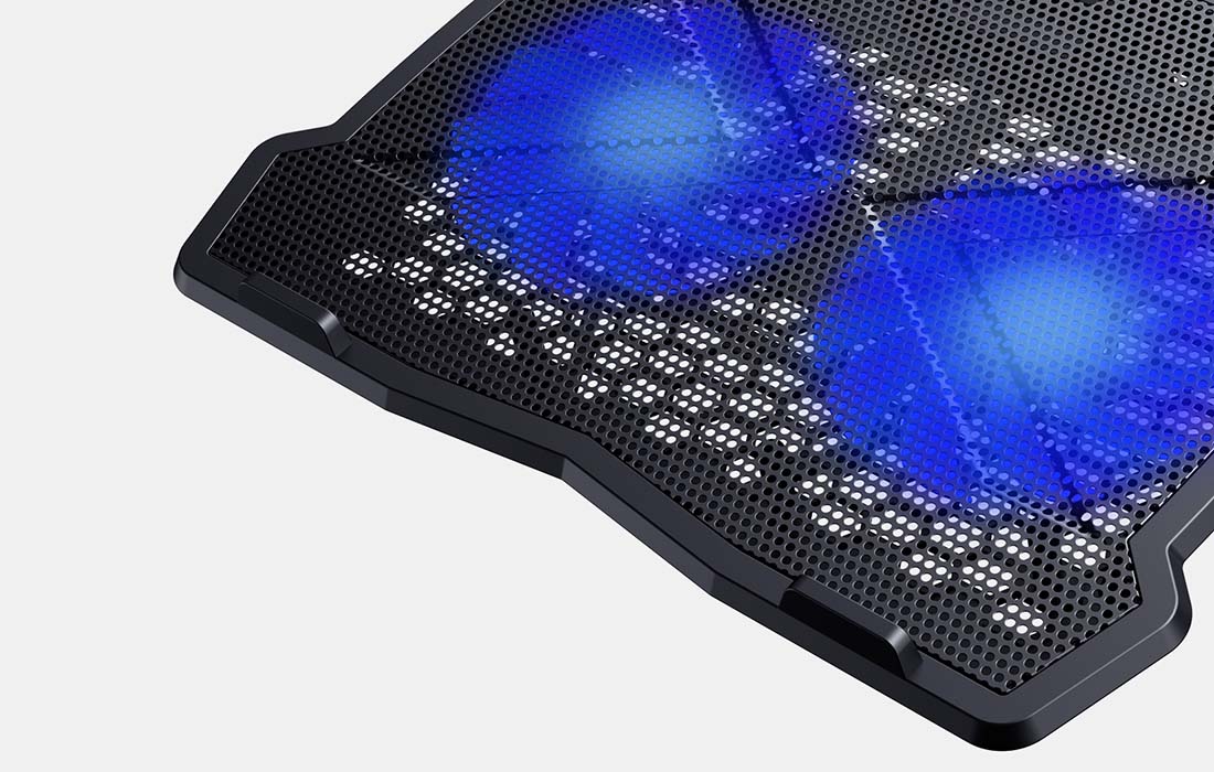 Suport Stand Cooler Laptop Havit Gamenote F2075 - 15.6’ 1200 RPM 2 x USB LED - 6939119048723 - 5