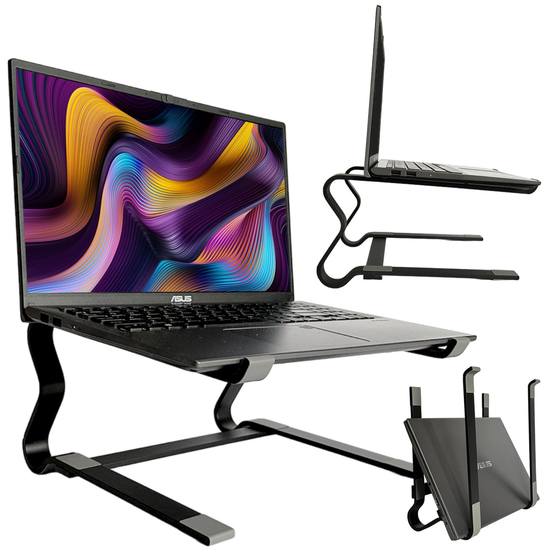 Suport Stand Universal Laptop & Tableta Alogy 10’’ - 18’’ Aluminiu - M58 - 5905601816812 - 1