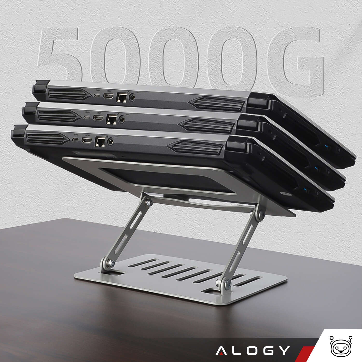 Suport Stand Universal Laptop & Tableta Alogy 11’’ - 17’’ Aluminiu - YL-902 - 5905601816805 - 12