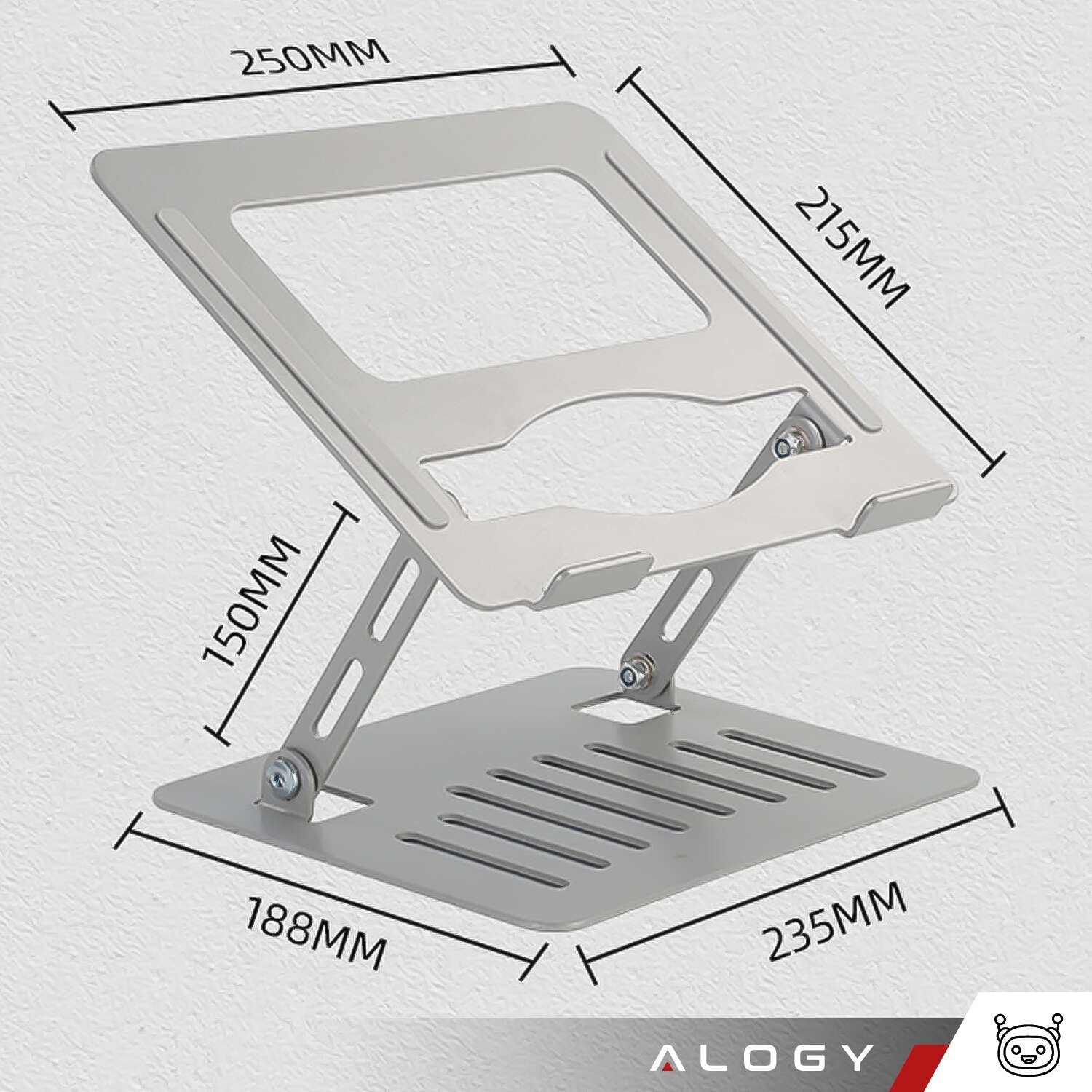 Suport Stand Universal Laptop & Tableta Alogy 11’’ - 17’’ Aluminiu - YL-902 - 5905601816805 - 8