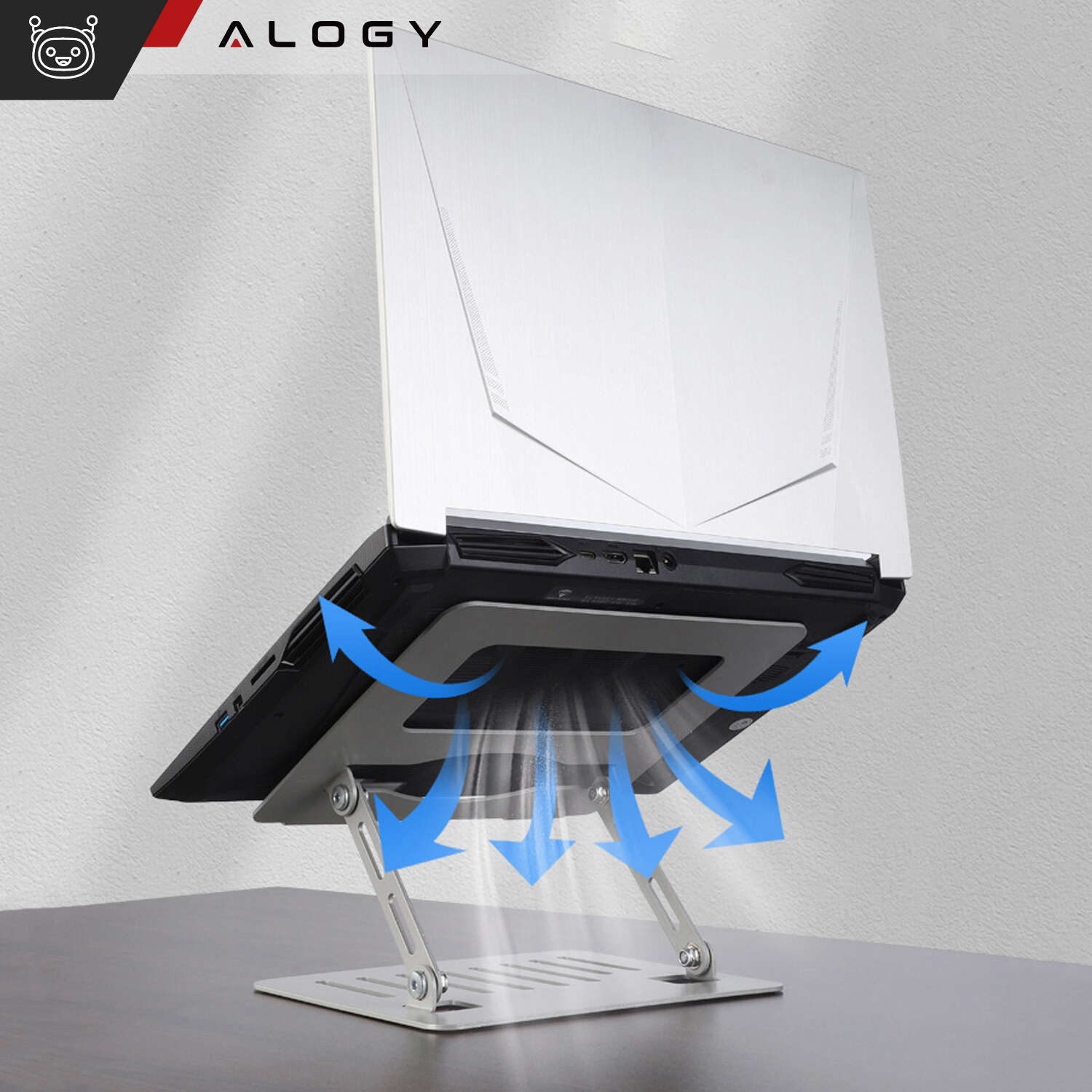 Suport Stand Universal Laptop & Tableta Alogy 11’’ - 17’’ Aluminiu - YL-902 - 5905601816805 - 11