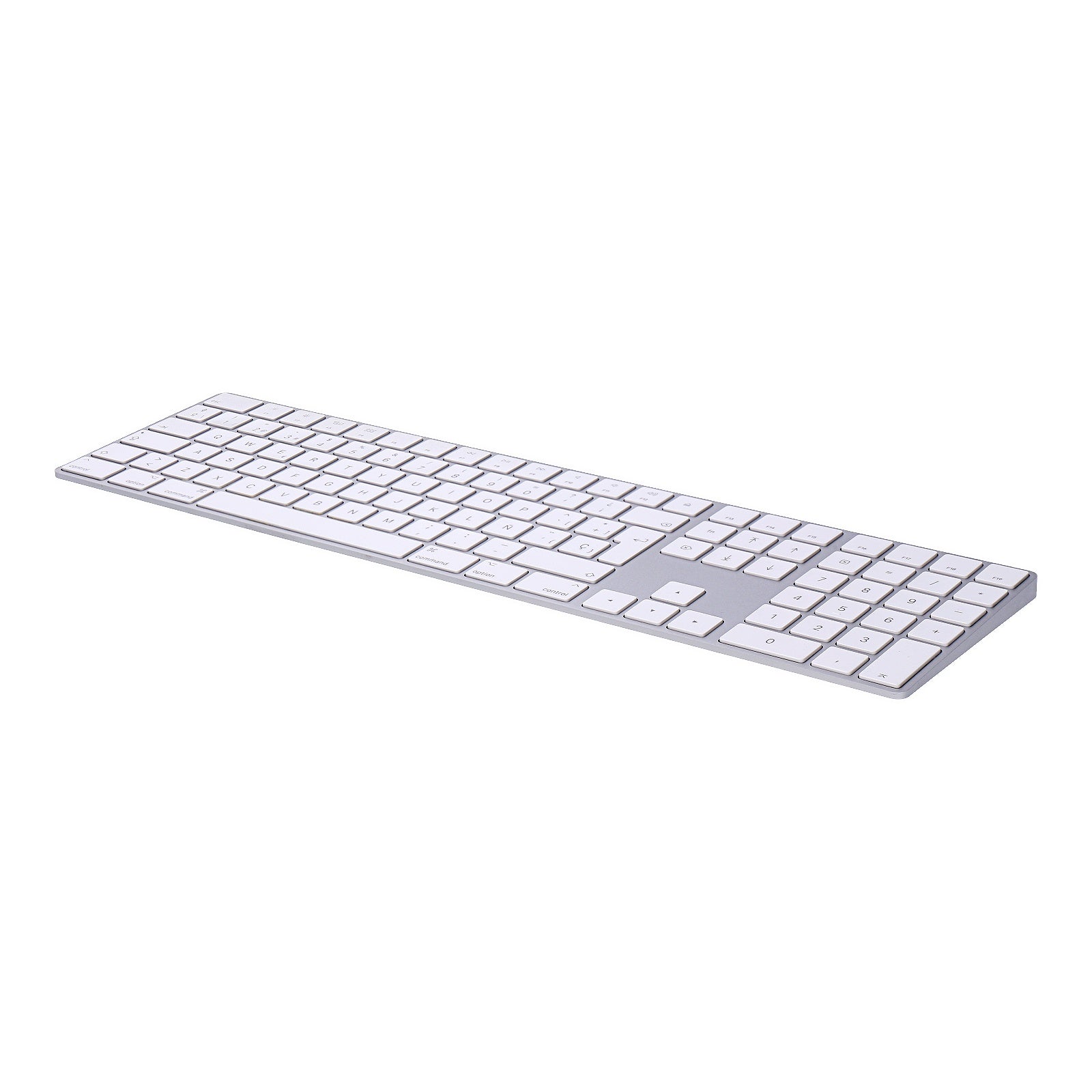 Tastatura Apple Magic Keyboard cu Keypad MQ052Y/A - Layout QWERTY Spaniol Wireless Reincarcabila Bluetooth Aluminiu Silver Originala