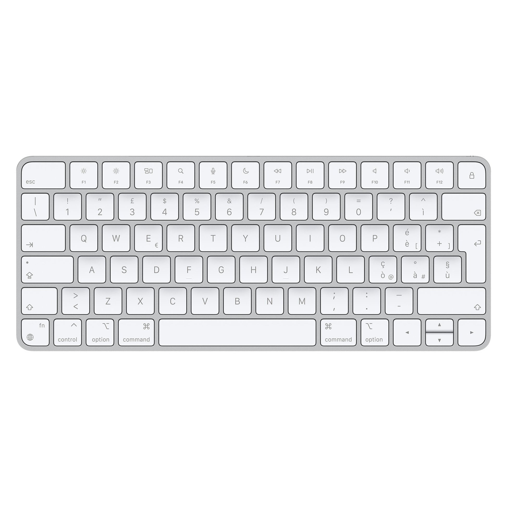 Tastatura Apple Magic Keyboard MK2A3T/A - Layout Italian QWERTY Wireless Reincarcabilă Bluetooth Aluminiu Silver/White Originala Resigilat
