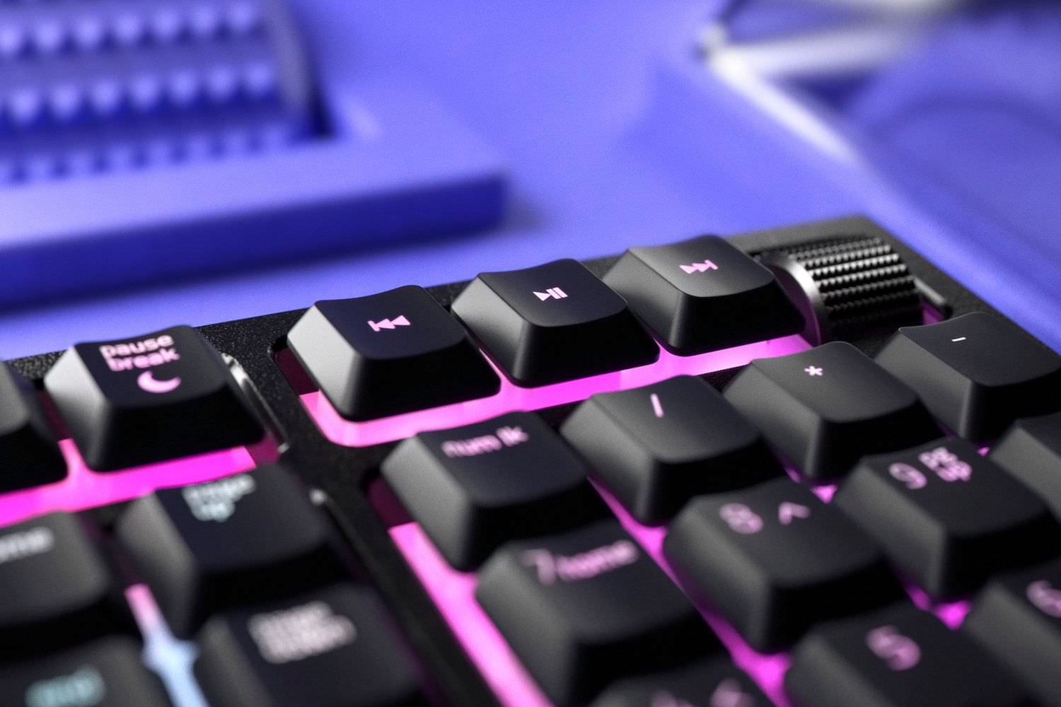 Tastatura Gaming Razer Ornata V2 - Iluminare Chroma RGB USB Tehnologie hibrida Suport Incheieturi Rotita Digitala - RZ03-03380100-R3M1