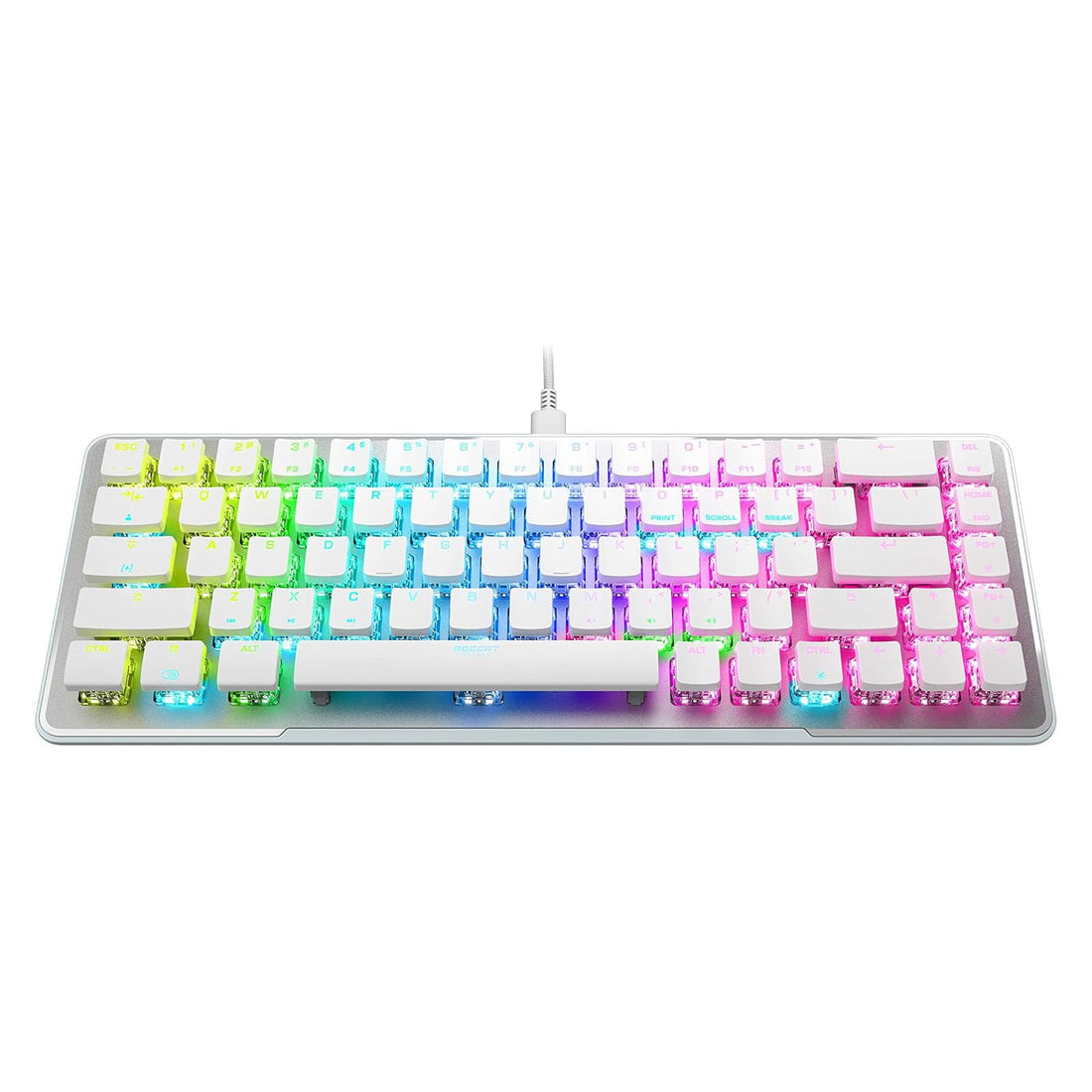 Tastatura mecanica gaming Roccat Vulcan II Mini Layout US 65% Compacta Titan Optical Red RGB AIMO Anti Ghosting White ROC 12 063