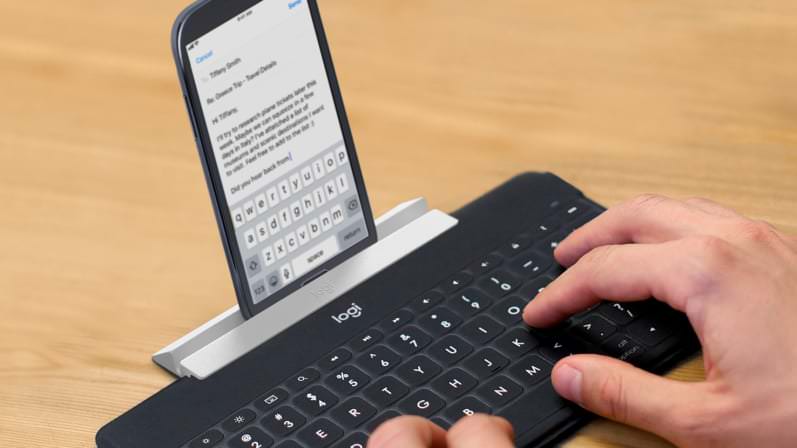 Tastatura Wireless Logitech Keys-to-Go - Layout Italian QWERTY Bluetooth Reincarcabila Resigilat - Black - 920-006707 - 5099206055483 - 7