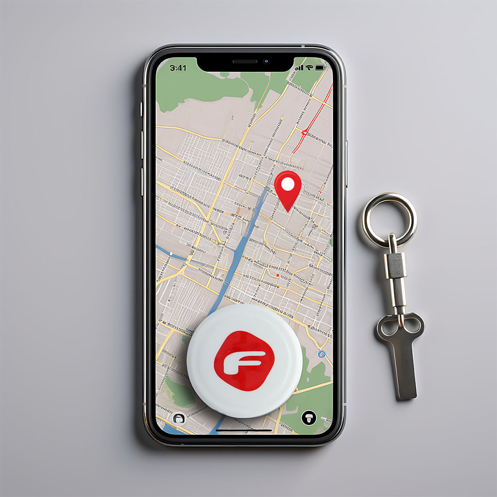 Tracker Bluetooth Forcell F-Protect Tag Apple Find My Alb IP65 - B00002 - 5903396239786 - 3