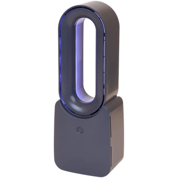 Ventilator Portabil de Birou Bladeless fara Elice Nor-Tec Gri - 3 Viteze Wireless 1200 mAh LED RGB - 107842 - 5701390677197 - 1