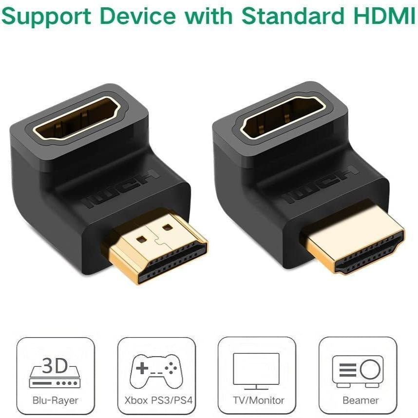 Adaptor curbat 90° HDMI - Ugreen - 20109 - 6957303821099 - 6