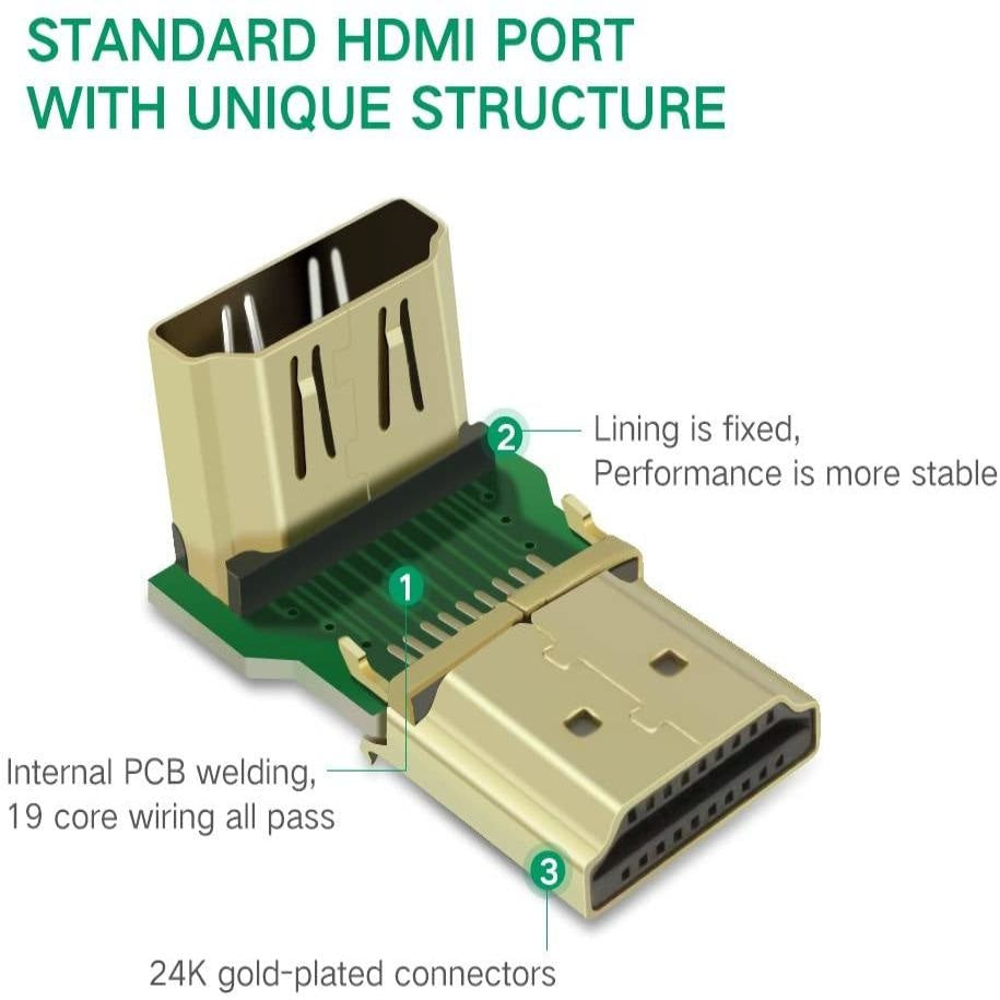 Adaptor curbat 90° HDMI - Ugreen - 20109 - 6957303821099 - 7