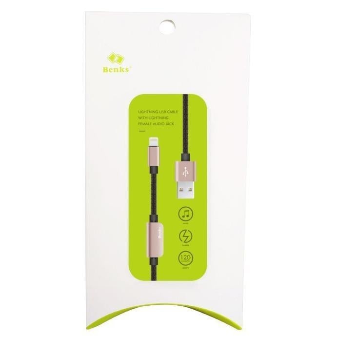 Adaptor Incarcare & Muzica Lightning Benks - 1.2 m - 6948005943882 - 10