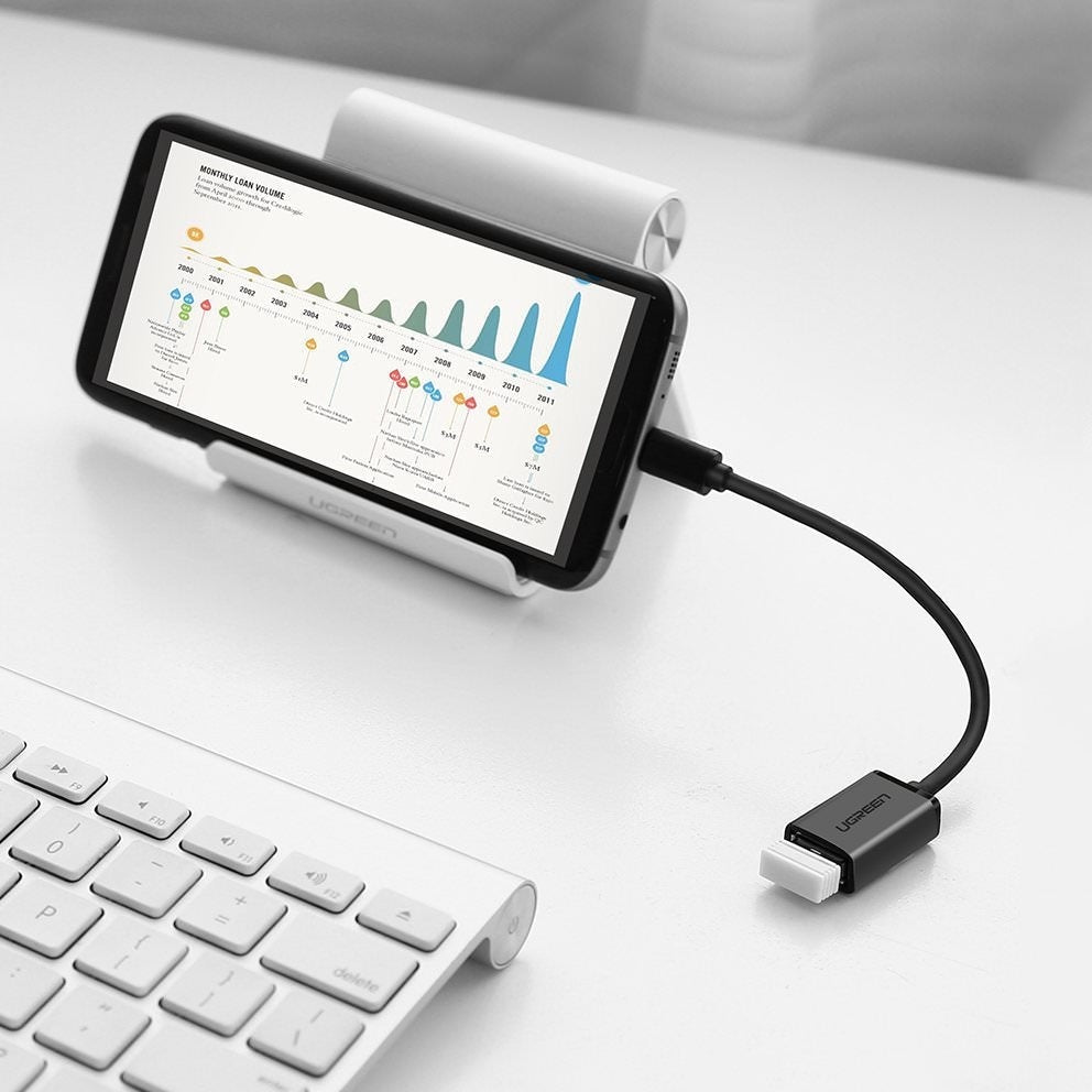 Adaptor USB la Micro-USB OTG Ugreen - 10396 - 6957303813964 - 3