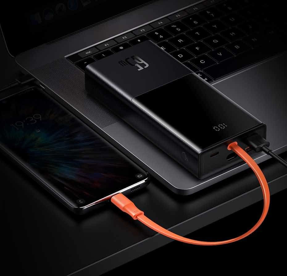 Baterie Externa Baseus 20000 mAh - 65W 2 x USB 1 USB-C Cablu PD QC AFC SCP FCP - PPJL000001 - 6953156209022 - 20