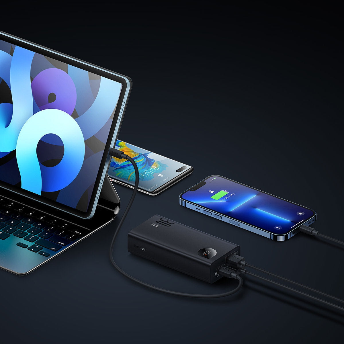 Baterie Externa Baseus Adaman2 10000 mAh - 30 W 2 x USB 1 USB-C QC 3.0 Power Delivery SuperCharge - PPAD040001 - 6932172610098 - 4