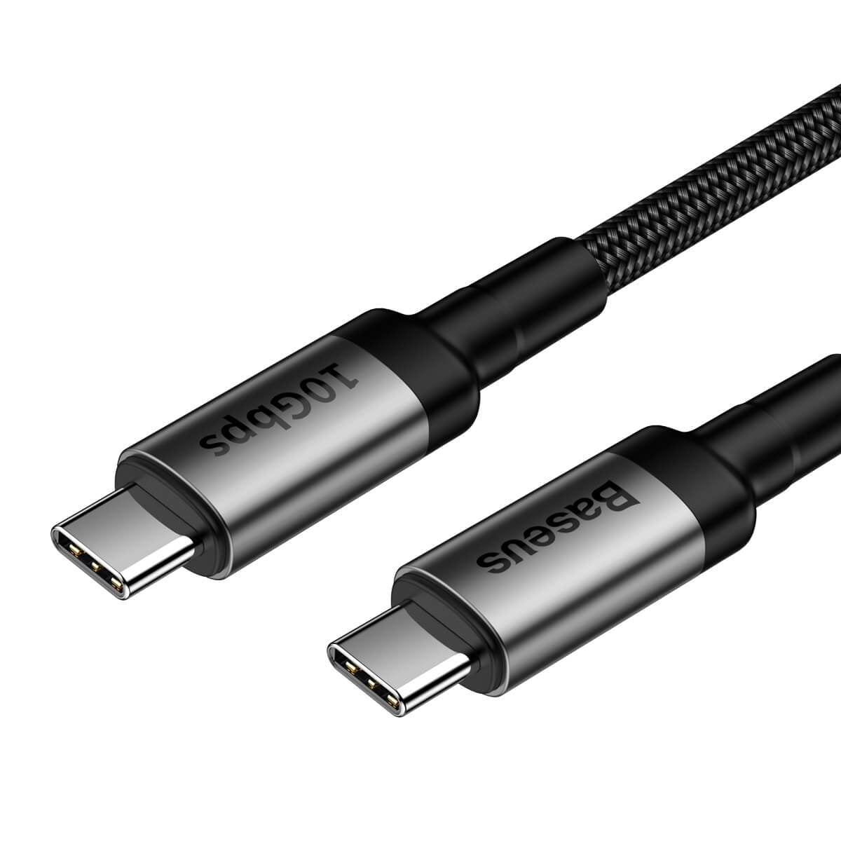 Cablu Incarcare & Date USB-C 3.1 la Baseus Cafule - 100W PD QC 3.0 10Gbps 4K 5A Nylon Brodat - 1 m - CATKLF-SG1 - 6953156294240 - 3